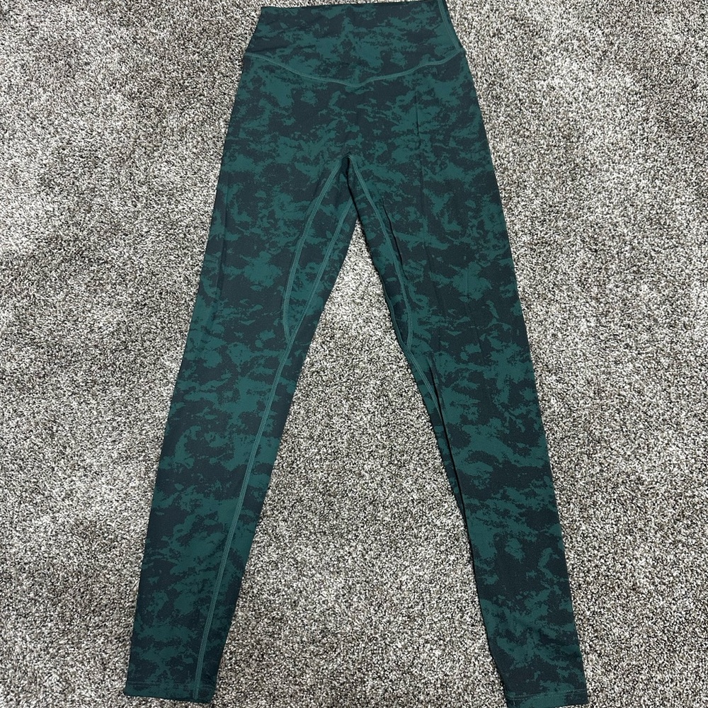 Aoxjox Green Camouflage Leggings